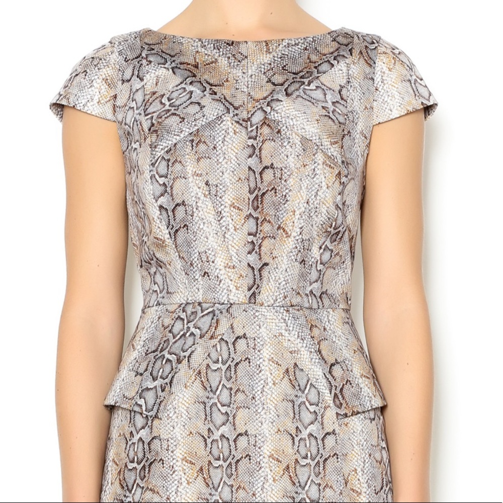 Snake skin cap sleeve bodycon dress Nikibiki small